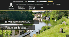 Desktop Screenshot of fontainebleau-tourisme.com