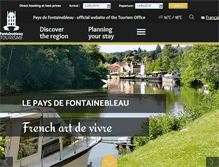 Tablet Screenshot of fontainebleau-tourisme.com
